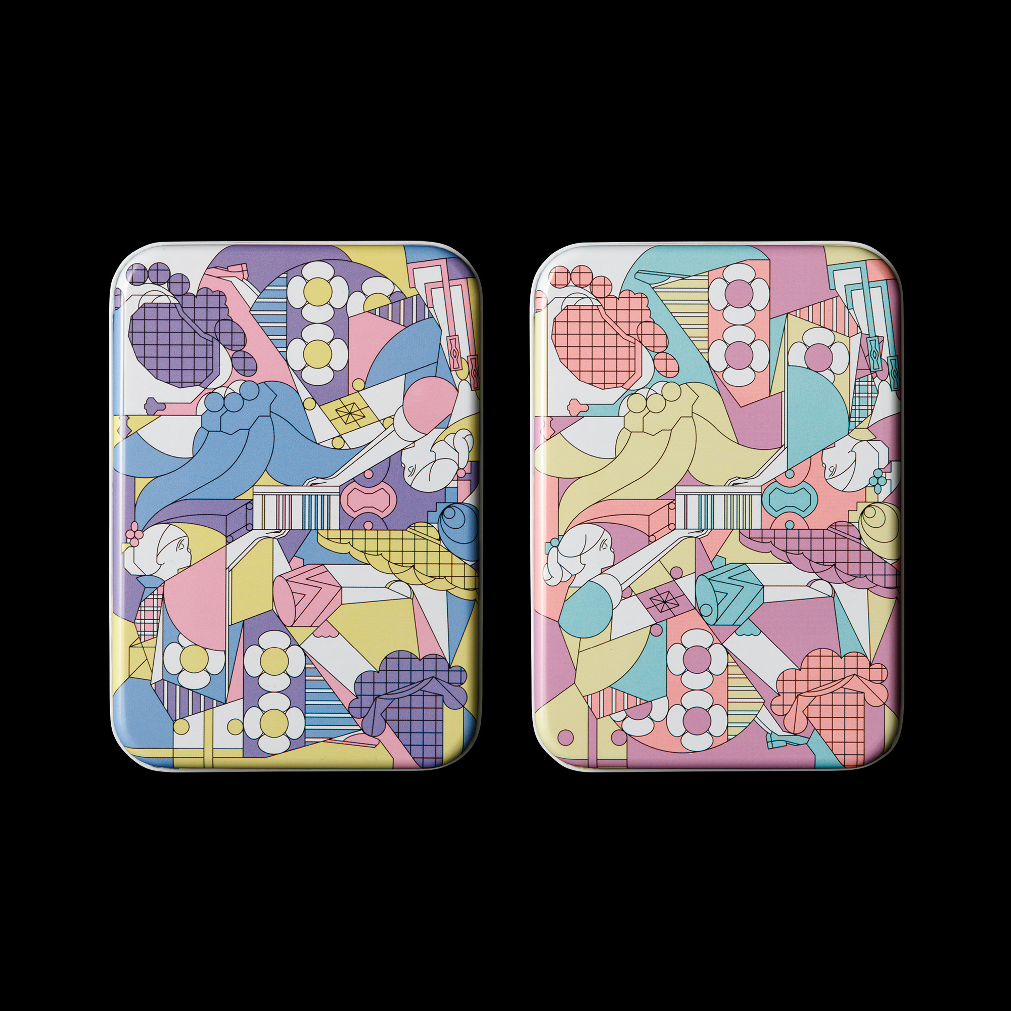 135周年限定缶 春の花紫＆春の菊花2缶セット| 銀座菊廼舎 冨貴寄(ふき