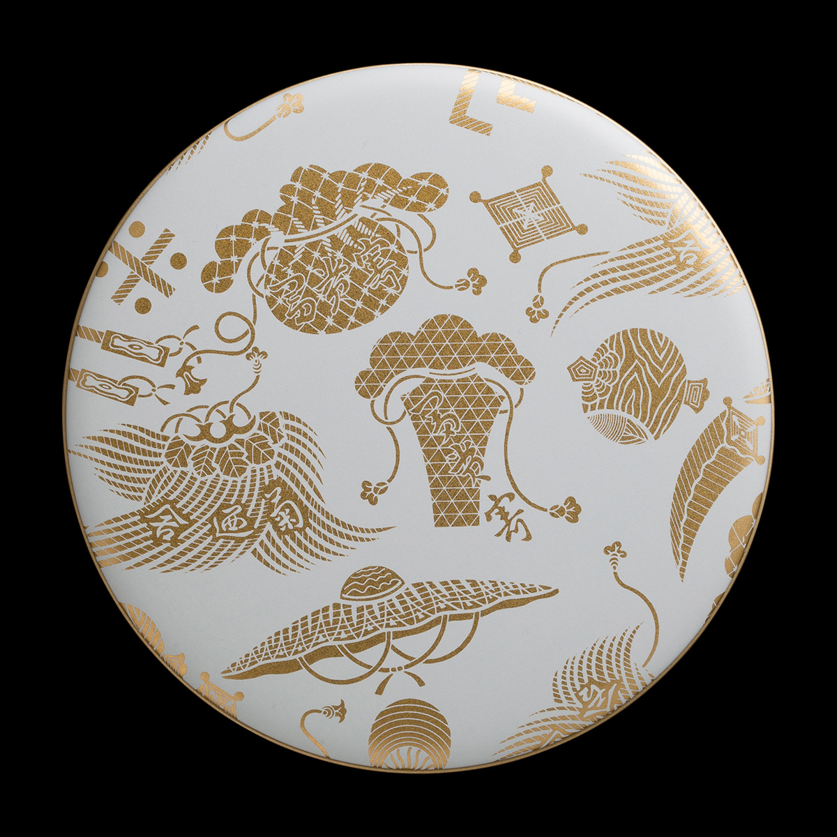 Y様へ感謝お嫁入り‼️涼やか星丸紋切子ボウル1客　錦手牡丹唐草小皿10客➕5客元箱 銀座菊廼舎(きくのや) 登録商標 冨貴寄(ふきよせ) ことほぐ星涼し